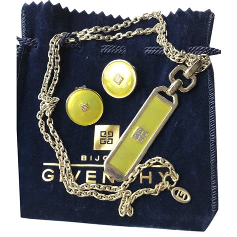 givenchy nexklace|givenchy necklace and earring set.